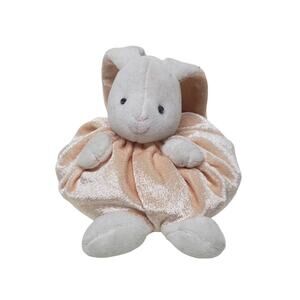 Russ Berrie Long Eared Round Bunny Stuffed Beanie Plush